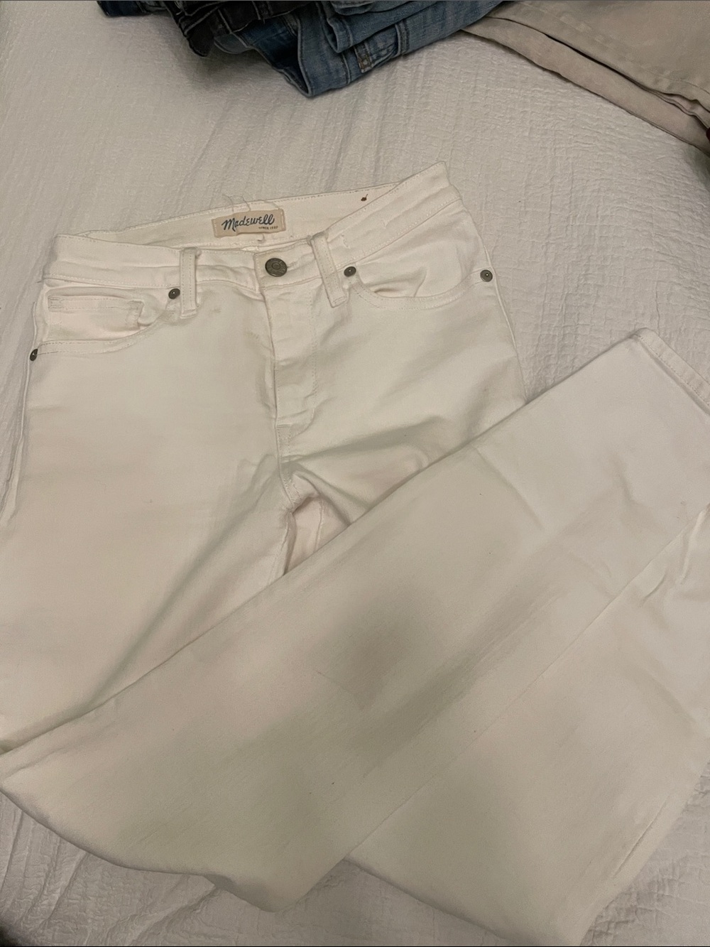 Madewell White High Riser Skinny Women's Jeans